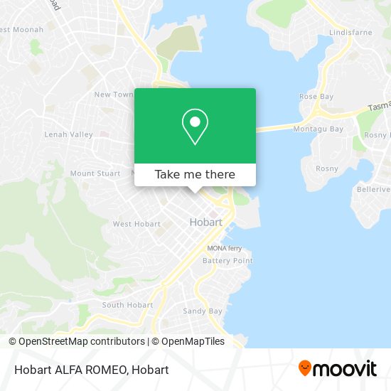 Hobart ALFA ROMEO map