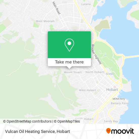 Mapa Vulcan Oil Heating Service