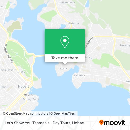 Let's Show You Tasmania - Day Tours map