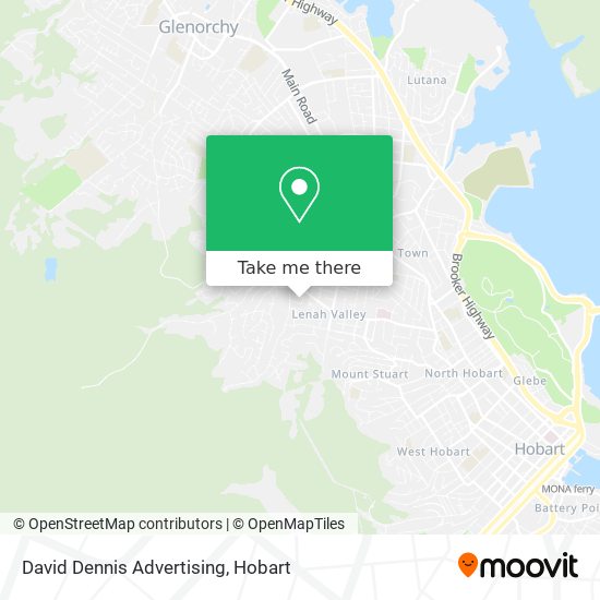 David Dennis Advertising map