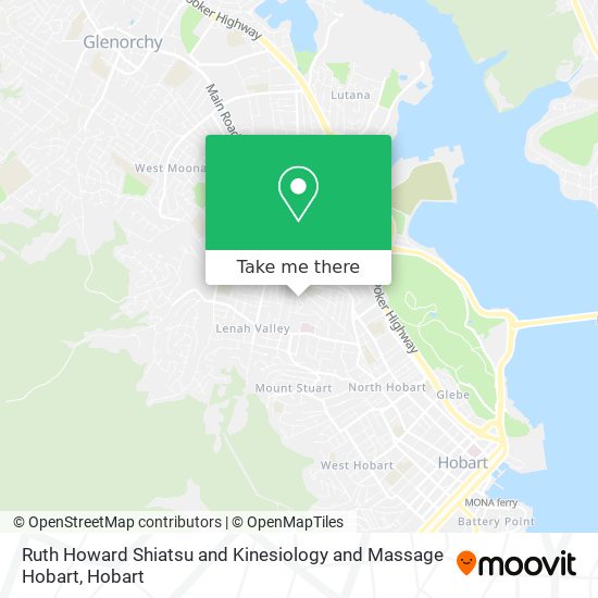 Ruth Howard Shiatsu and Kinesiology and Massage Hobart map