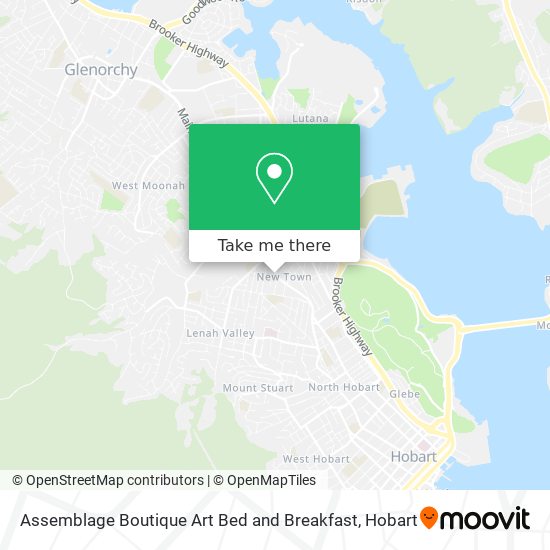 Assemblage Boutique Art Bed and Breakfast map