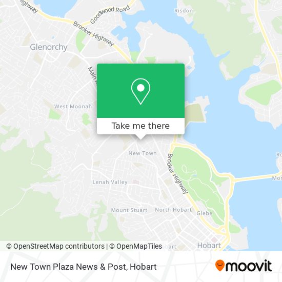 New Town Plaza Map How To Get To New Town Plaza News & Post In Hobart By Bus?