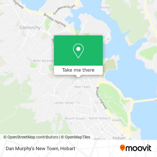 Dan Murphy's New Town map