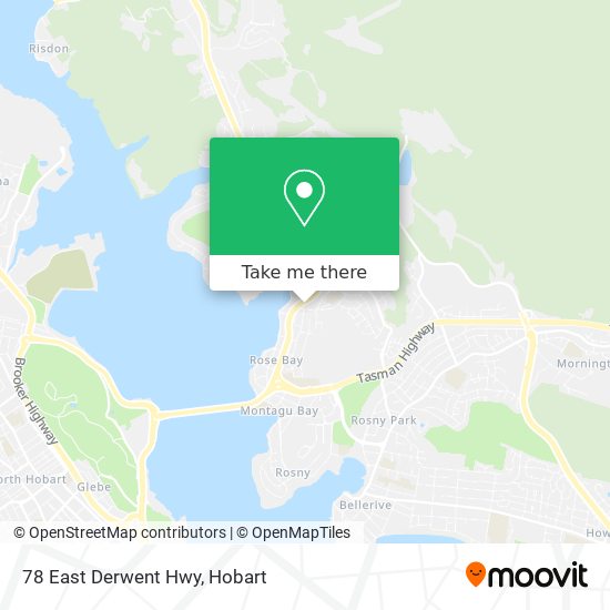 78 East Derwent Hwy map