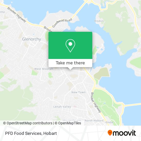 PFD Food Services map
