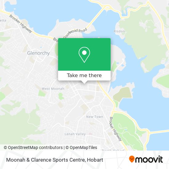 Moonah & Clarence Sports Centre map