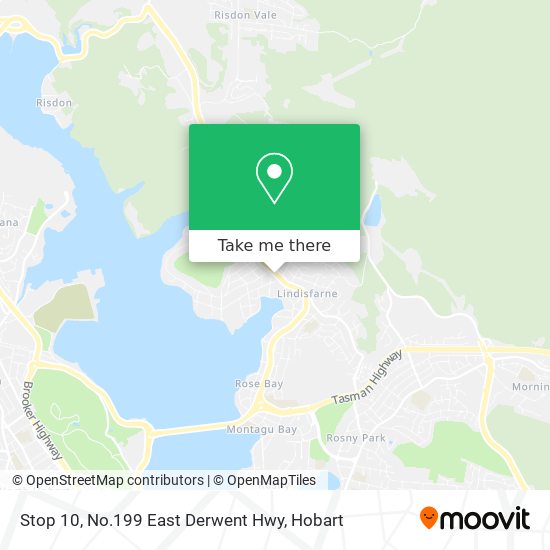 Stop 10, No.199 East Derwent Hwy map