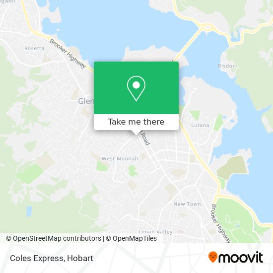 Coles Express map