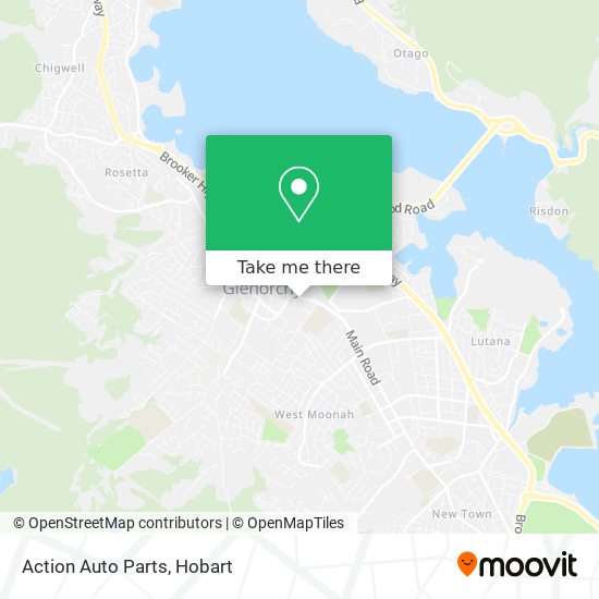 Action Auto Parts map