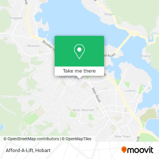 Afford-A-Lift map