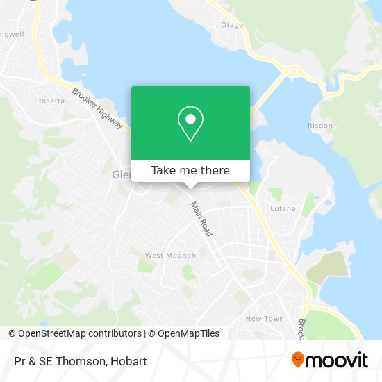 Pr & SE Thomson map