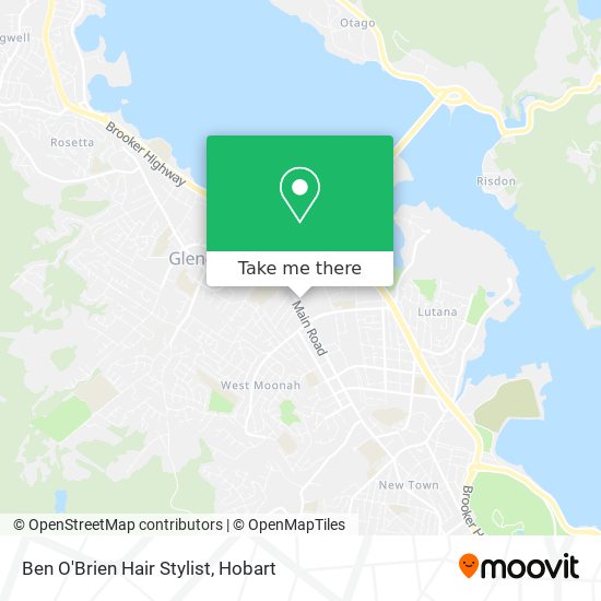 Ben O'Brien Hair Stylist map