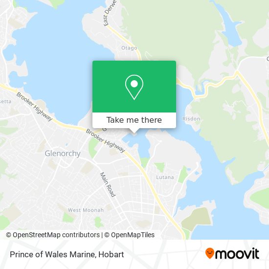 Prince of Wales Marine map