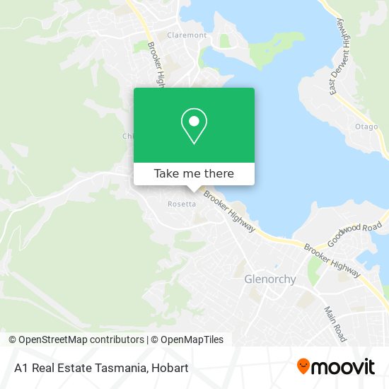 A1 Real Estate Tasmania map