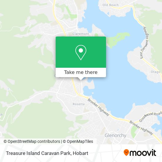 Treasure Island Caravan Park map