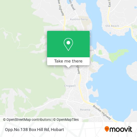 Mapa Opp.No.138 Box Hill Rd