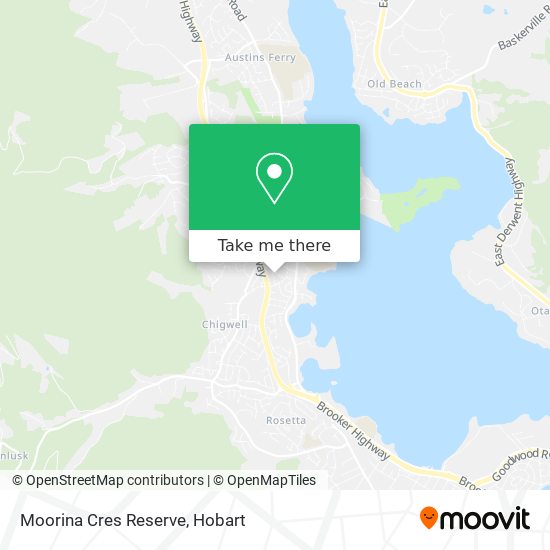 Moorina Cres Reserve map