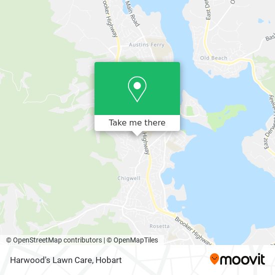 Mapa Harwood's Lawn Care