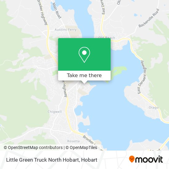 Little Green Truck North Hobart map