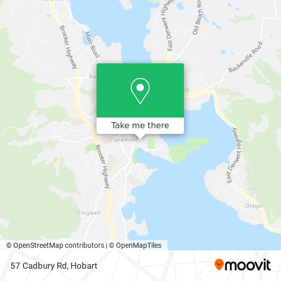 57 Cadbury Rd map