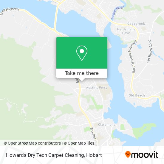 Mapa Howards Dry Tech Carpet Cleaning