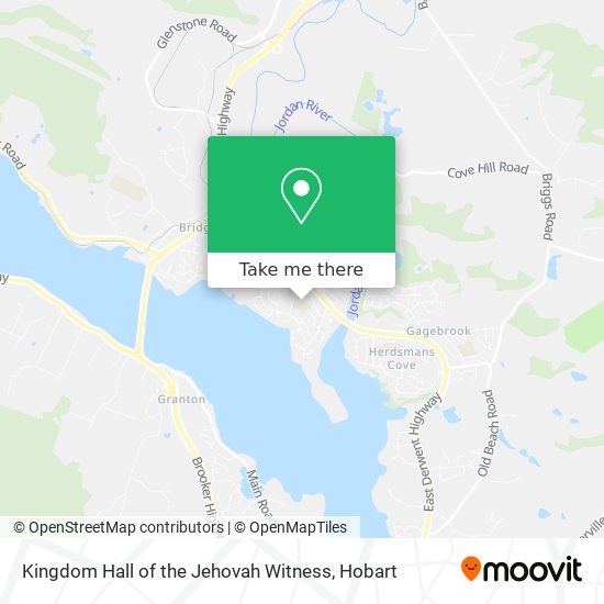 Kingdom Hall of the Jehovah Witness map