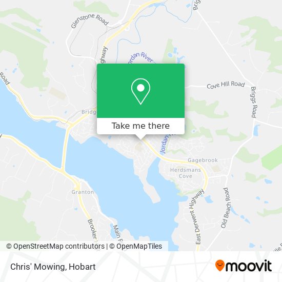 Mapa Chris' Mowing