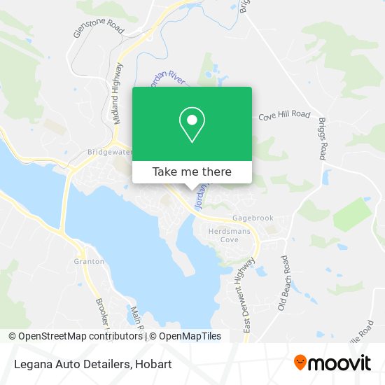Mapa Legana Auto Detailers