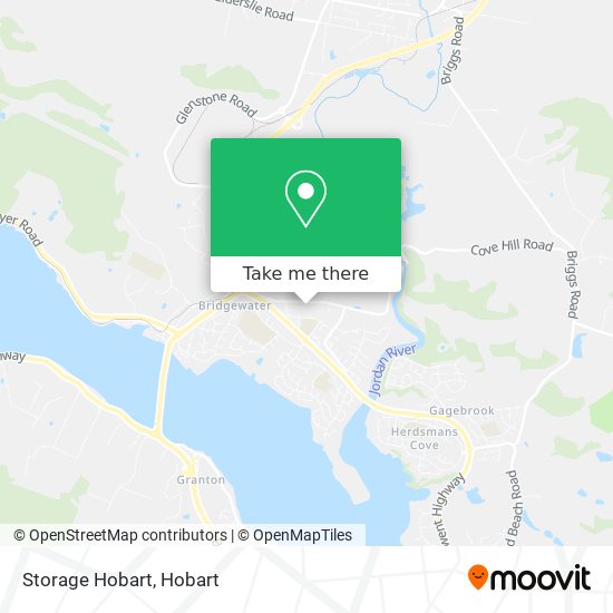 Mapa Storage Hobart