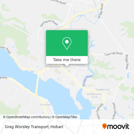 Greg Worsley Transport map