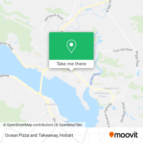 Ocean Pizza and Takeaway map