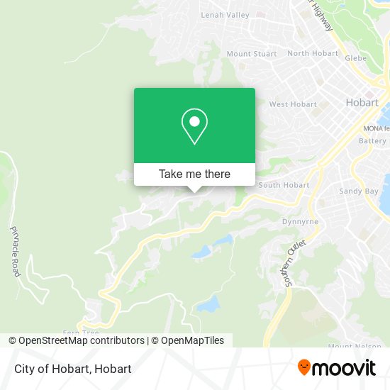 City of Hobart map