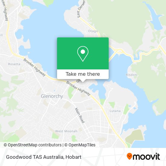 Goodwood TAS Australia map
