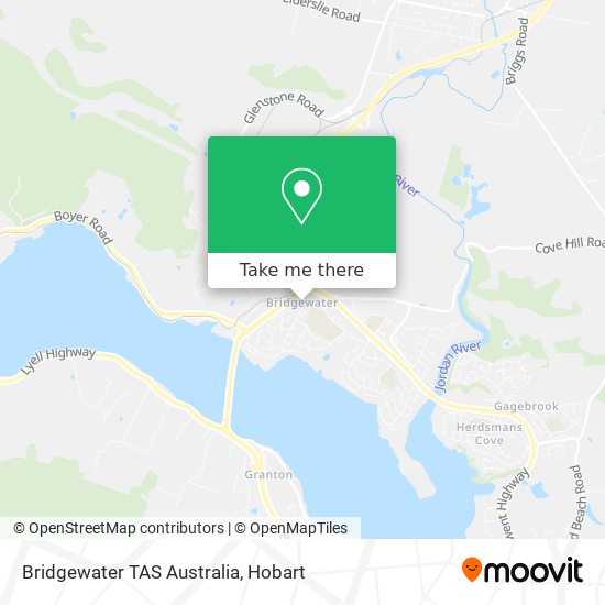 Mapa Bridgewater TAS Australia