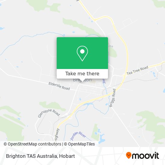 Brighton TAS Australia map