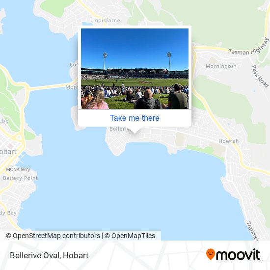 Mapa Bellerive Oval