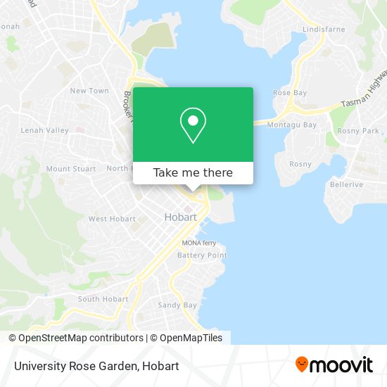 University Rose Garden map