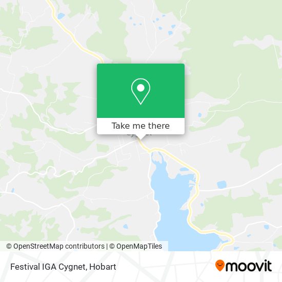 Festival IGA Cygnet map