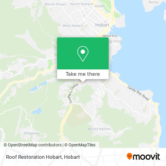 Roof Restoration Hobart map