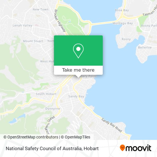 National Safety Council of Australia map