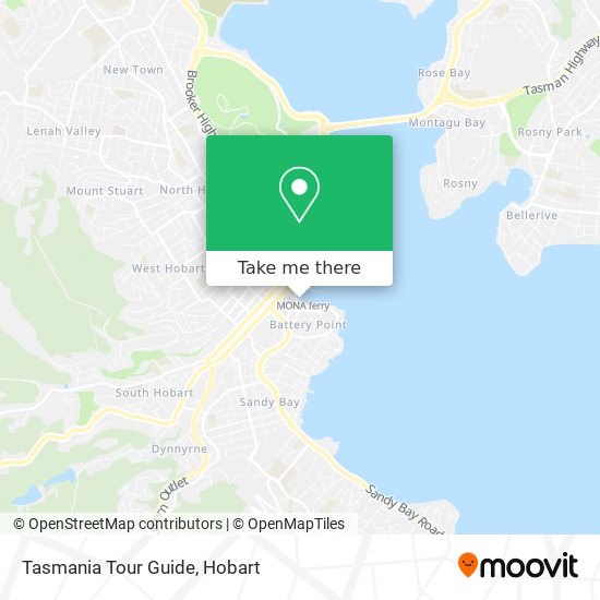 Tasmania Tour Guide map