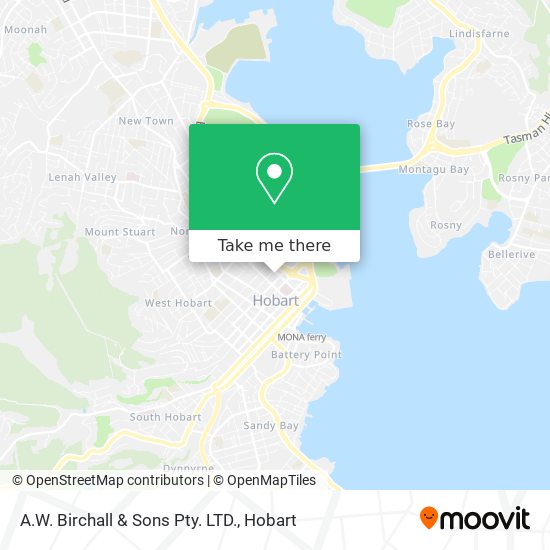A.W. Birchall & Sons Pty. LTD. map