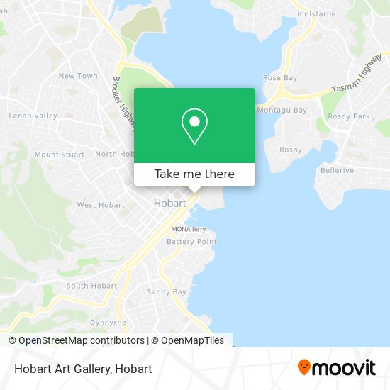 Mapa Hobart Art Gallery