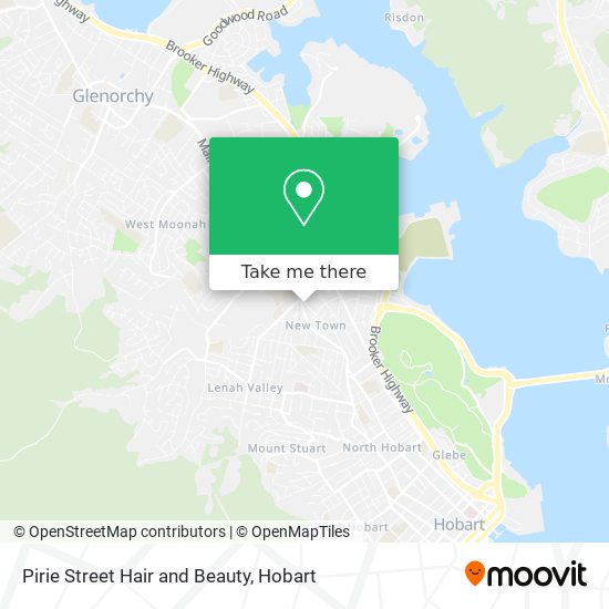 Pirie Street Hair and Beauty map