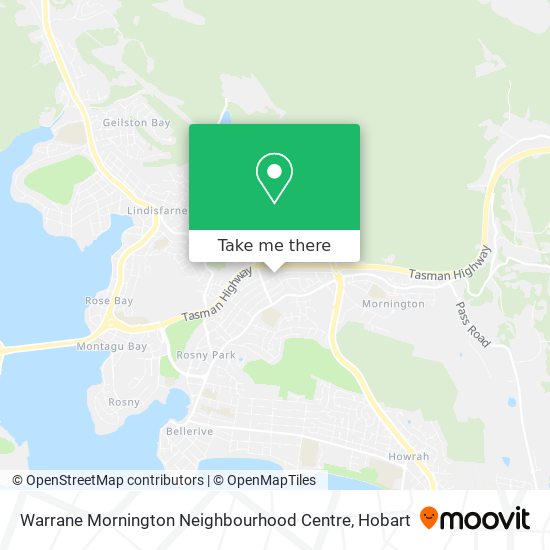 Warrane Mornington Neighbourhood Centre map