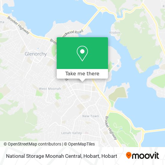 National Storage Moonah Central, Hobart map