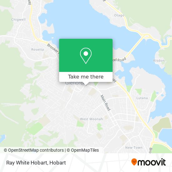 Mapa Ray White Hobart