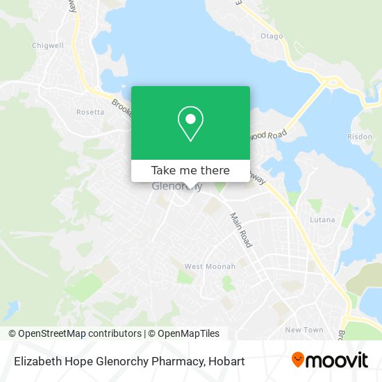 Elizabeth Hope Glenorchy Pharmacy map