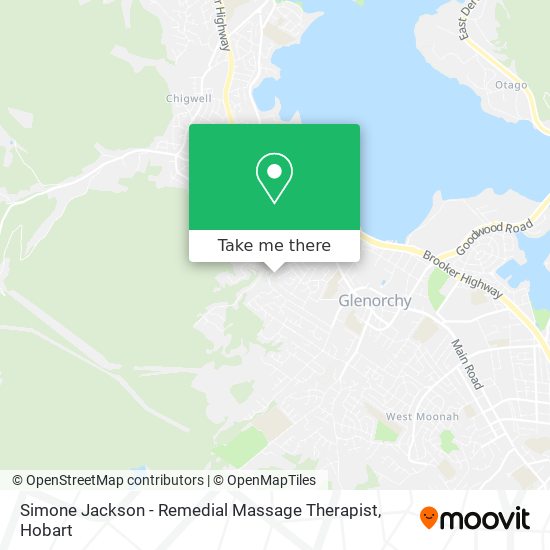 Simone Jackson - Remedial Massage Therapist map